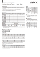 PISCO POLYURETHANE TUBE CATALOG POLYURETHANE TUBE - ESTER BASE TUBE